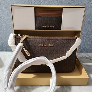 Michael kors Crossbody purse with a matching card wallet